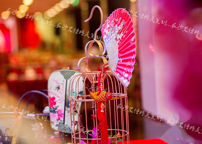 中式婚礼鸟笼装饰
